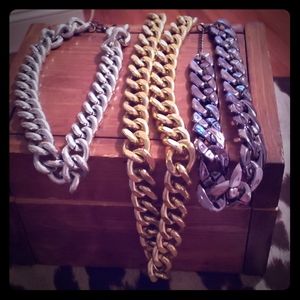 All three necklaces